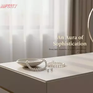 HFSHY 3 Chiếc Không Phai Màu Ngọc Trai Giả Bộ Trang Sức Nelace Vòng Tay Bông Tai Cho Tiệc Cưới Chính Thức Dịp VN