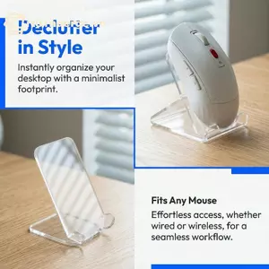 GE Acrylic Display Stand cho Chuột Braet Holder Sắp xếp để lưu trữ để bàn Keepputer Chuột Tidy Thích hợp cho văn phòng tại nhà VN