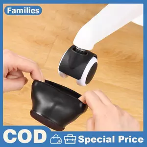 Giường Cao Su Ghế Văn Phòng Bánh Xe Chặn Đồ Nội Thất Chân Bánh Ly Chân Ghế Bảo Vệ Sàn Miếng Lót Nỉ Đáy Ngăn Ngừa Trầy Xước