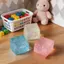THEGIRL8B Quả bóng mực Maltose đầy màu sắc, Hình vuông Bóng căng thẳng dạng viên phô mai phục hồi chậm, Cảm giác 5,5cm / 7cm Squishy mềm Đồ chơi thần tài tăng chậm Thư giãn cảm giác