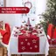 Vỏ bọc ghế ông già Noel Giáng sinh đáng yêu Viền trắng mềm Pompom 1 / 4 / 6 / 8 / 12 Cái dành cho trẻ em Trang trí tiệc tại nhà theo chủ đề Giáng sinh VN