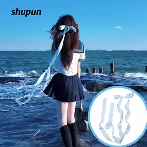 Kẹp Tóc Nơ SHUPUN, Kẹp Tóc Satin Ruy Băng Dài Nơ Lớn, Trang Trí Tóc Barrette Phong Cách JK Ngọt Ngào