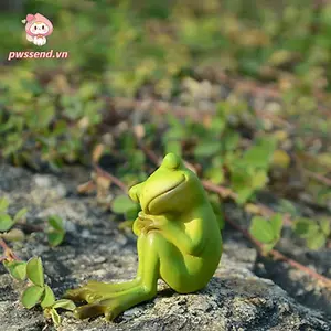 PWSSEND Tượng Trang trí máy tính để bàn trong nhà Tượng Polyresin Trang trí sân vườn cổ tích