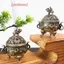 Lư Hương Voi Lư Hương Kim Loại Sen Lư Hương Bát Đựng Hương Có Tay Cầm Thiền Yoga Trang Trí Nhà Phong Cách Cổ Đại