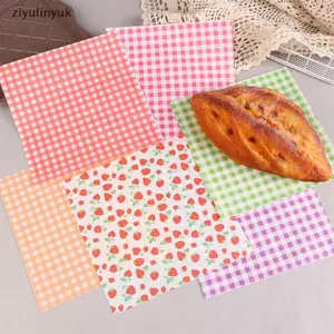 Ziyulinyuk 100 Chiếc Giấy Wd Thực Phẩm Giấy Sáp Chống Dầu Bánh Mì Sandwich Burger Khoai Tây Chiên Vẹt Paaging Nhà Bếp Dụng Cụ Nướng Bánh Giấy Trang Trí VN