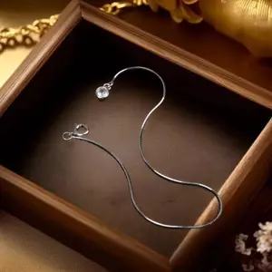 PNPIA- Thời Trang Và Tối Giản Bong Bóng Xương Rắn Dây Xích Tròn Zircon Mặt Dây Chuyền Vòng Tay Cho Nữ Trang Sức Dự Tiệc Quà Tặng