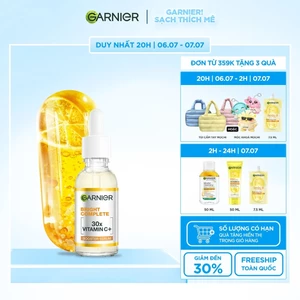 Dưỡng chất ban ngày bảo vệ & dưỡng sáng da [Vitamin C + Niacinamide] Garnier Bright Complete Booster Serum 30ml