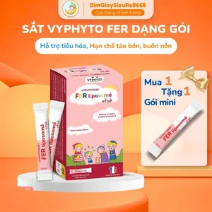Sắt Siro VYPHYTOKID FER Liposomé Stick Dạng Gói Cho Bé, Hỗ Trợ Giảm Nguy Cơ Thiếu Máu Do Thiếu Sắt