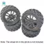 4 70mm 1 / 10 RC Off-Road Xe Cao Su Lốp Bánh Trước Cho TT01 TT02 XV01 LC RACING PTG-2