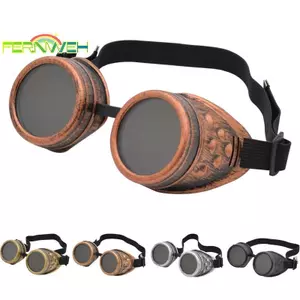 Xe Máy Retro Steampunk Kính Lái Xe Gothic Kính Bảo Vệ Trang Trí Nhiều Mẫu Dụng Cụ Trang Điểm [MỚI]
