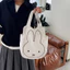 Thỏ Dễ Thương Thêu Sọc Túi Tote Nữ Dung Tích Lớn Túi Đeo Vai Phong Cách Hàn Quốc Phù Hợp Với Người Đi Làm Túi Xách 7.6 I4MY