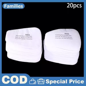 20 Chiếc 5N11 Bụi Cotton Lọc Giấy Cho 6200 7502 6800 Hóa Học Tranh Mặt nạ Khí Mặt nạ Phụ Kiện