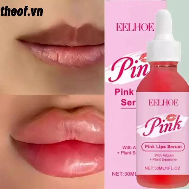 Dầu dưỡng ẩm môi THEOF, 30ml Tăng độ đàn hồi Lip Plumper Serum, Dưỡng ẩm lâu trôi Kem dưỡng ẩm Công thức làm tăng độ bóng môi để chăm sóc môi hàng ngày