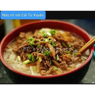 Cải muối Tứ Xuyên đóng hộp hiệu Thỏ Trắng (cải lon 340g)/Preserved Vegetable Szechuen Radis Chinois