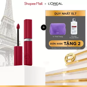 Son kem mịn lì nhẹ môi, & 16H lâu trôi, chuẩn màu căng mướt L’Oreal Paris Infallible Matte Resistance 5ML | 115