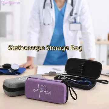 Hộp lưu trữ di động WILLISME, Túi lưu trữ ống nghe rỗng EVA, Túi lưới nhẹ Dây kéo Hộp đựng ống nghe chống sốc Văn phòng