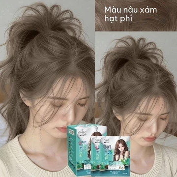 Thuốc Nhuộm Tóc Bubble 300ml Màu Nâu Hạt Dẻ Khói | Dầu Gội Nhuộm Tóc Thảo Dược | Màu Tóc Thời Trang | Nhuộm Tóc Tại Nhà