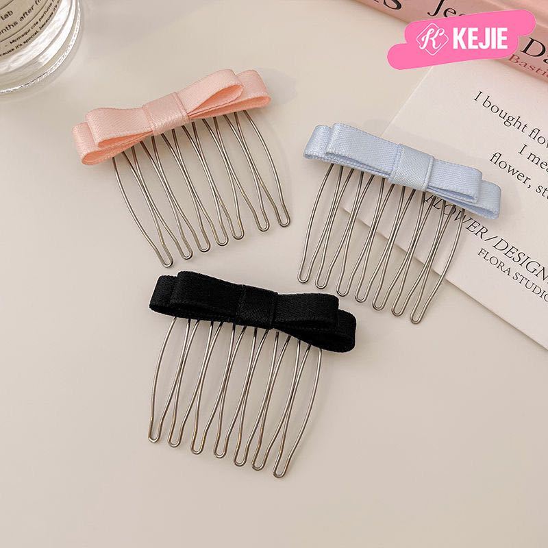 KEJIE 6cm Satin Nơ Tóc Phong Cách Hàn Quốc Nhẹ Nhàng Tính Khí Đa Năng Phụ Kiện Tóc Nữ