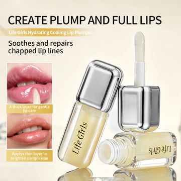 Life Girls Hydrating Cooling Lip Plumper, Dầu dưỡng ẩm & sửa chữa môi, Đường viền môi phai màu, Tạo mọng nước bóng, Làm dịu khô, Chăm sóc môi