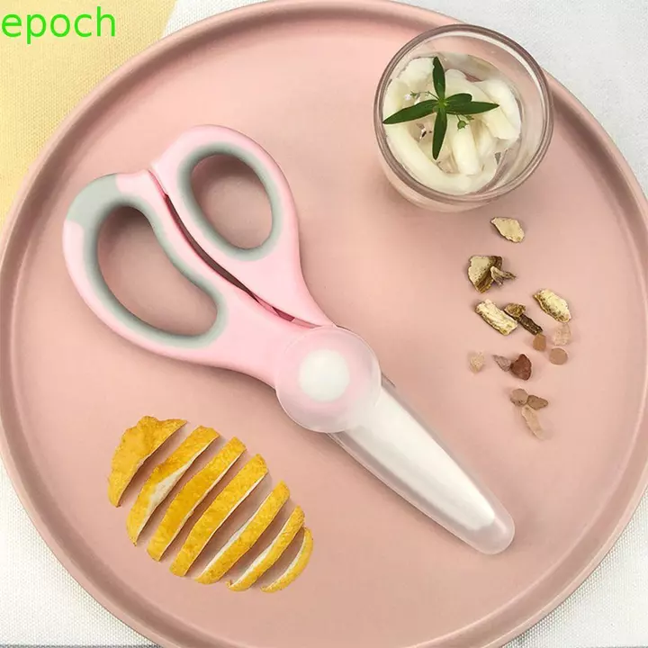EPOCH Kéo Thức Ăn Cho Bé Đồ Dùng Cho Bé Di Động Bộ Đồ Ăn Cho Bé Cắt Hộp Bảo Quản Trẻ Sơ Sinh Hỗ Trợ Cho Ăn