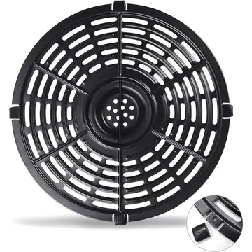Chảo nướng cho nồi chiên không dầu Power XL 5QT, khay nướng tròn chống dính 8.7'' 5QT, phụ kiện thay thế cho nồi không dầu, tấm nướng, tấm chiên giòn cho nồi chiên không dầu Ultrean Gourmia.