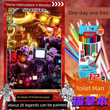 lego skibidi toilet mô hình lego Nhà vệ sinh Người đàn ông chiến tranh Người giám sát Mô tả cuốn sách Nhiều vũ trụ Zombie Vũ trụ Trẻ em tô màu Sách vẽ phác thảo dòng màu
