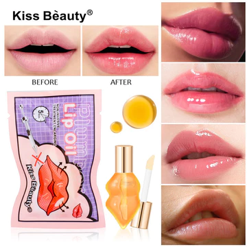 Kiss beauty Xuyên Biên Giới Bán Buôn Phai Đường Môi Trong Suốt Tăng Cường Môi Tăng Cường Môi Đàn Hồi Môi Dầu Môi
