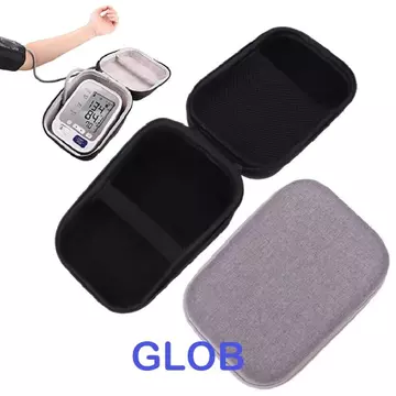 Hộp đựng máy đo huyết áp GLOB, Túi bảo vệ máy đo huyết áp vỏ cứng di động, Hộp cứng chống nước hình tam giác dung tích lớn cho máy đo huyết áp