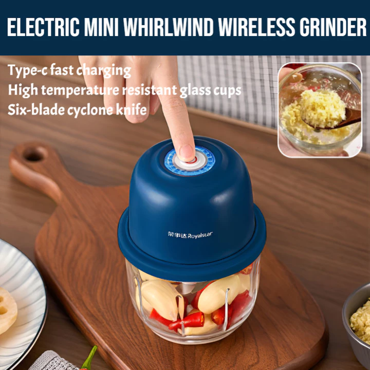 Điện Mini Máy Xay Không Dây Máy Xay Thực Phẩm Điện Máy Xay Thịt Không Dây Type-c Máy Xay Thịt Tỏi Máy Nghiền Dụng Cụ Nhà Bếp