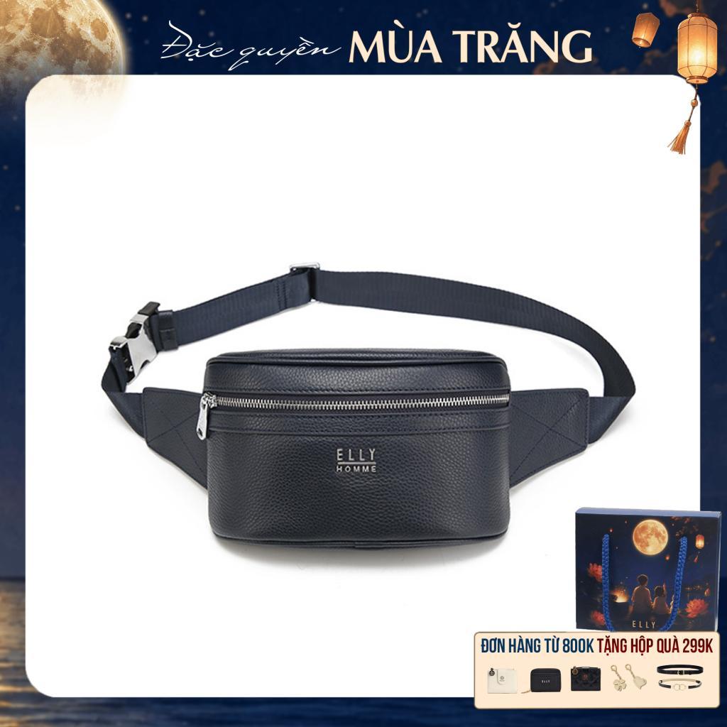 Túi bao tử nam da thật ELLY HOMME ETM18 cao cấp chính hãng