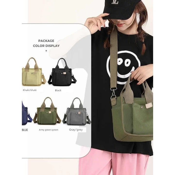 Women's Minimalist Canvas Shoulder Bag – 3