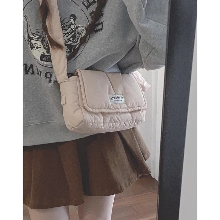 Women's Korean-Style Nylon Tote Bag – Mini, for Work – 7