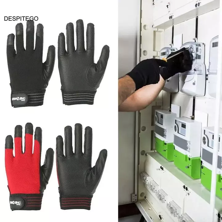 DESPITEGO 1 Đôi Găng Tay Chống Điện, Găng Tay Cách Điện An Toàn Điện Áp Cao Bảo Vệ, Găng Tay Cao Su Đỏ Đa Năng Găng Tay Làm Việc Có Thể Tái Sử Dụng Điện