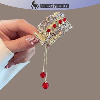 Onetimingfine Thời Trang Kim Cương Giả sel Ngọc Trai Vuốt Tóc Hoa Nữ Barrettes Đuôi Ngựa Giá Đỡ Kẹp Tóc Phụ Kiện Tóc Quà Tặng VN