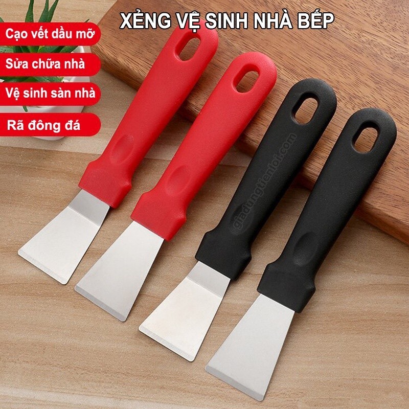 Xẻng cạo đa năng vệ sinh máy hút mùi nhà bếp Inox, dao cạo tủ lạnh, rã đông, vết bẩn trên sàn FE123