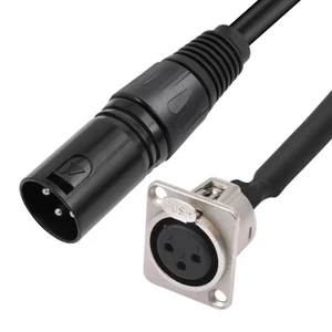 Cáp BTM 3 Pin Nữ Đến Nam Bảng Điều Khiển Gắn Cáp Kim Loại Để Lắp Đặt Thiết Bị Giọng Nói