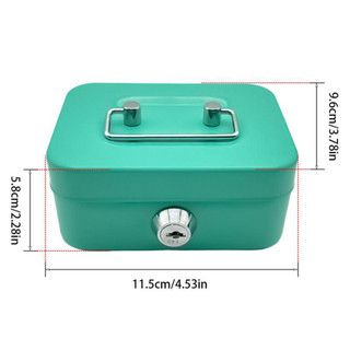 Hộp lưu trữ ngân hàng nhỏ sáng tạo bốn màu có chìa khóa Hộp đựng tiền bằng kim loại an toàn