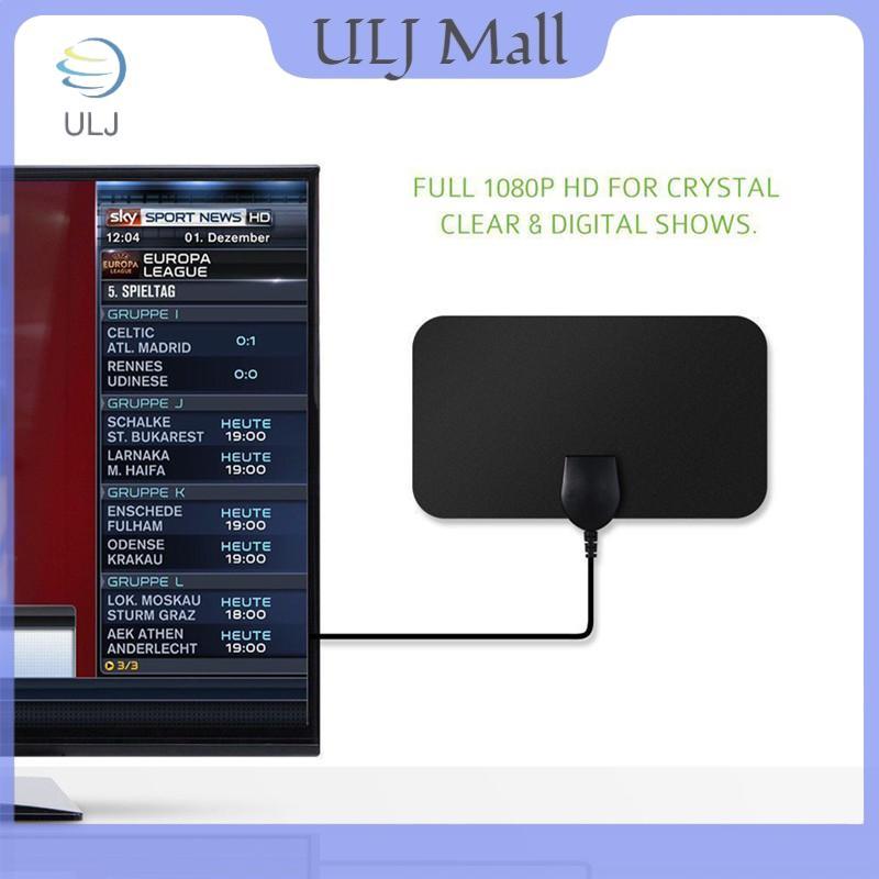 Ăng-ten TV ULJ HDTV Flat Trong nhà Phạm vi 50 dặm VHF UHF DVB -.