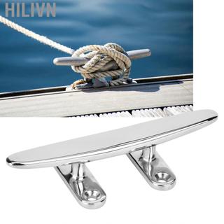 Hilivn Phụ kiện dây thừng hàng hải bằng thép không gỉ có đế gương được đánh bóng (4 inch)