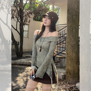 Áo Thun Dài Tay Một Vai Không Đều Phối Slim Fit Cho Mùa Thu Đông