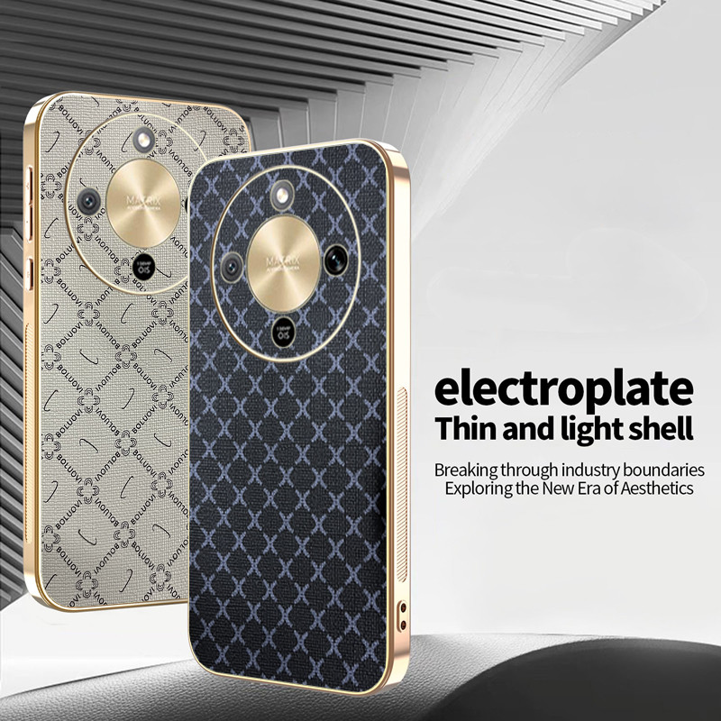Ốp Lưng Cho Honor X9d Classic Series Da Mạ Điện TPU Edge Chống Rơi Vỏ Điện Thoại