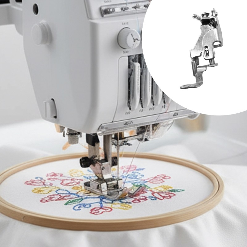 Cc Chắc Chắn Kim Loại Quilting Ép Chân Mở Rộng Phẳng May Đính Kèm Vải Nâng Cao Hướng Dẫn Chuyên Gia Thợ May Truy Cập