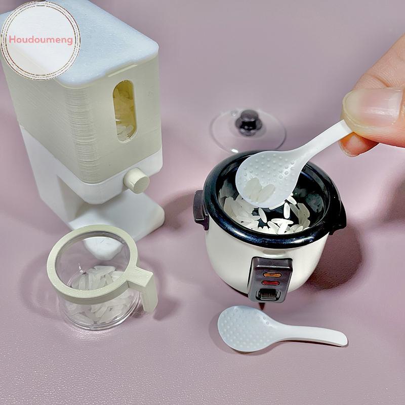 Houdou 2 Chiếc Nhà Búp Bê Nồi Cơm Thìa Cơm 4cm Xẻng Cơm Mô Phỏng Thìa Mô Hình Nhà Bếp Đồ Dùng Nhà Bếp Nấu Ăn VN