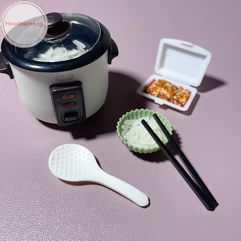 Houdou 2 Chiếc Nhà Búp Bê Nồi Cơm Thìa Cơm 4cm Xẻng Cơm Mô Phỏng Thìa Mô Hình Nhà Bếp Đồ Dùng Nhà Bếp Nấu Ăn VN