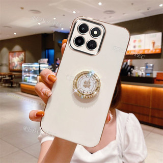 Vỏ Honor X7D 400 Smart 5G 4G 2025 Vỏ thiết kế mới Honor 400Smart Vỏ điện thoại mạ điện silicon mềm sang trọng có giá đỡ nhẫn