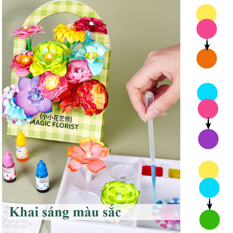 Bộ đồ Chơi Hoa DIY,Đồ Chơi Trẻ Em,Quà Sinh Nhật Cho Cô Gái,Nuôi Dưỡng Tài Năng Nghệ Thuật Và Khả Năng Sáng Tạo Của Trẻ