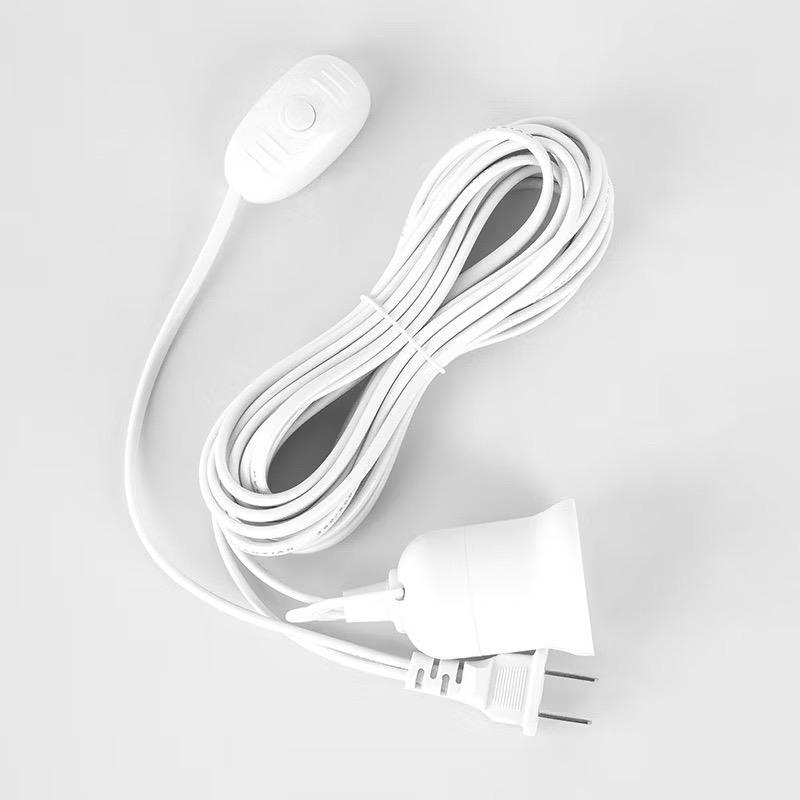 Đui đèn liền dây E27 có móc treo công tắc liền phích cắm chống vỡ , Dây điện kèm đui chịu nhiệt chịu mưa