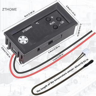 ZTHOME 1 Bộ 12V3A Màn Hình Kỹ Thuật Số Tốc Độ Khung Xe Giảm Tiếng Ồn 4 Dây Quạt Điều Khiển Nhiệt Độ Bộ Điều Khiển Tốc Độ HOT