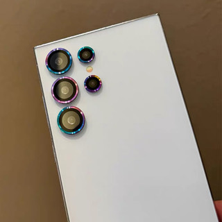 Định Vị Phụ Trợ Bảo Vệ Ống Kính Máy Ảnh Cho Samsung Galaxy S25 24 23 22 UItra S25 24 23 22 Plus Kính Cường Lực Bảo Vệ Camera Phim