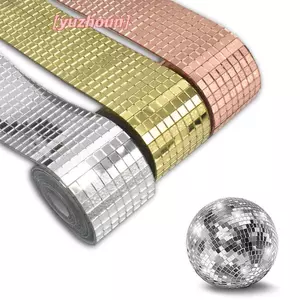 Disco Ball DIY Glass Mirror Stiers Wall Stiers Tự dính Trang trí tường nhà